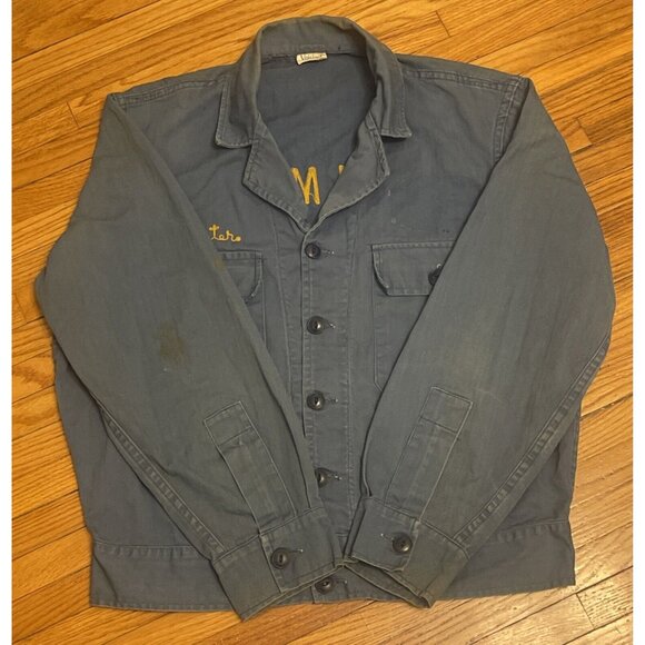 Vintage 50s Size 44 Voisinet Adelmans Chain Sitch Sanforized Union Chore Jacket - Picture 8 of 13